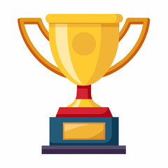 Trophy an white background