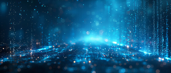 Digital background for tech, AI, data, audio, graphics, made by AI - obrazy, fototapety, plakaty
