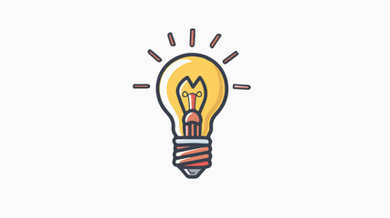 light bulb concept logotype template design. Business