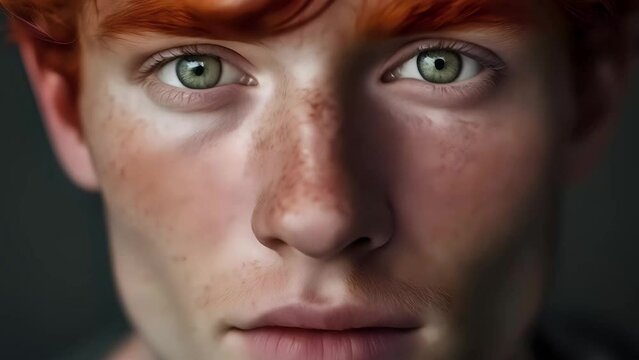 Human male faces composition timelapse. Diversity and uniqueness concept. Close up on faces looking into the camera