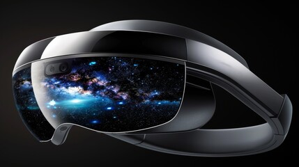 Virtual reality glasses with futuristic vision technology. VR goggles