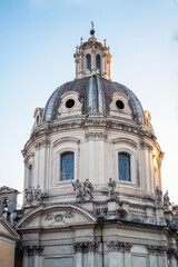Close up view of the beautiful building of Domus Romane of Palazzo Valentini, Rome, Lazio, Europe.