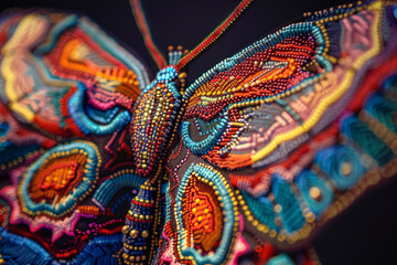 A close-up image of a colorful butterfly logo, its intricate patterns and vibrant hues brought to life with stunning clarity.