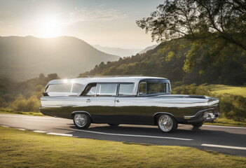 coffin car to bring a person to it's last rest