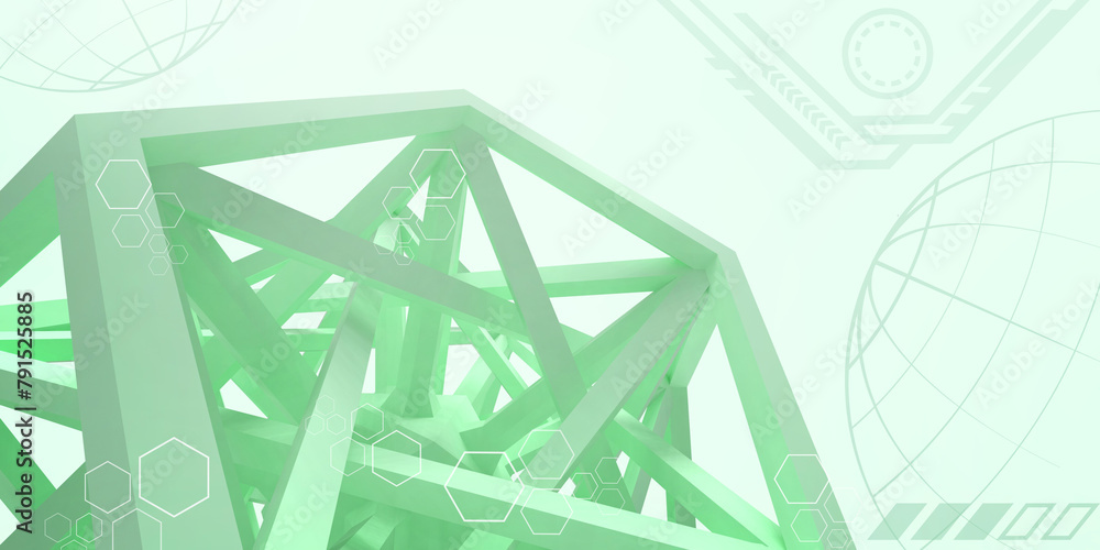 Poster abstract background. internet connection structure concept with communication technology innovation.
