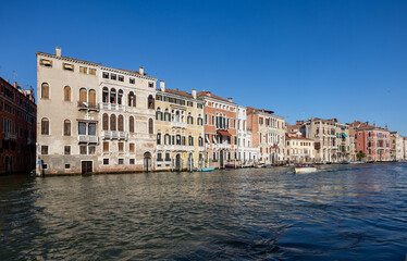 View of the palaces and beautiful houses along the Grand Canal  Venice