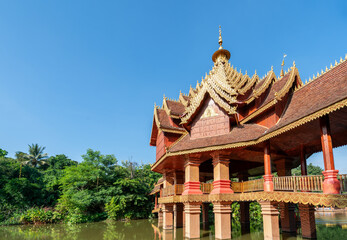 Manting Park is the imperial garden of the Dai King in Xishuangbanna, Yunnan, China. - 791532421