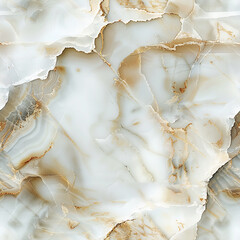 A white and gold marble wall with a few cracks and crevices