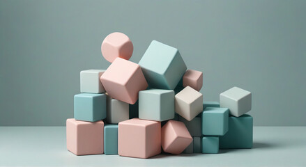 Obraz premium Vibrant Illusions: Abstract Background Odyssey 