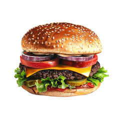Ham burger transparent background