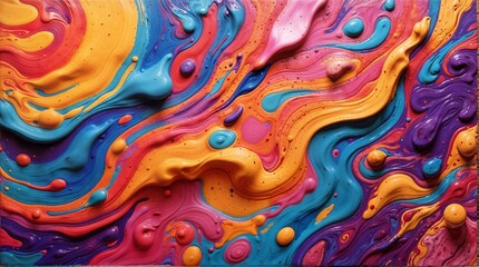 Liquid roll colorful background