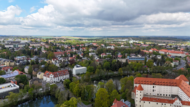 Freiberg Luftaufnahme