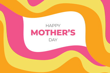 Happy Mothers Day Colourful Abstract Background