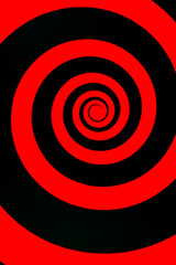 Hypnosis visualisation conept endless spiral