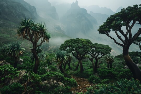 trees on Socotra island