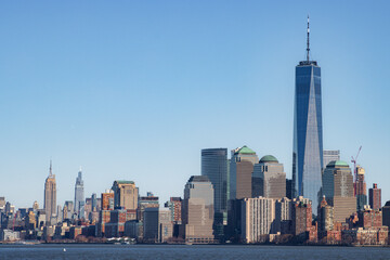 Lower Manhattan skyline in New York City (USA)