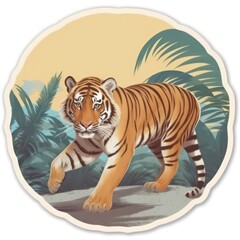 tiger in the water