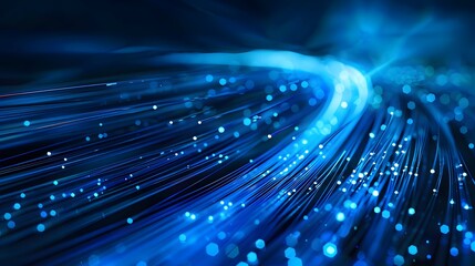 Blue light streak, fiber optic, speed line, futuristic background for 5g or 6g technology wireless data transmission, high-speed internet in abstract. internet network concept. vector design.