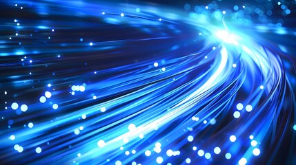 Blue light streak, fiber optic, speed line, futuristic background for 5g or 6g technology wireless data transmission, high-speed internet in abstract. internet network concept. vector design.