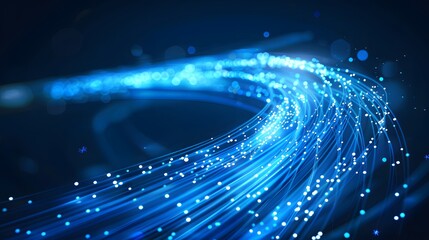 Blue light streak, fiber optic, speed line, futuristic background for 5g or 6g technology wireless data transmission, high-speed internet in abstract. internet network concept. vector design.