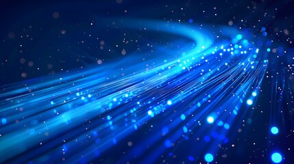 Blue light streak, fiber optic, speed line, futuristic background for 5g or 6g technology wireless data transmission, high-speed internet in abstract. internet network concept. vector design.