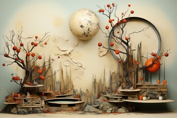 background with tree