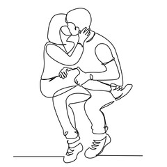 couple in love kissing_02