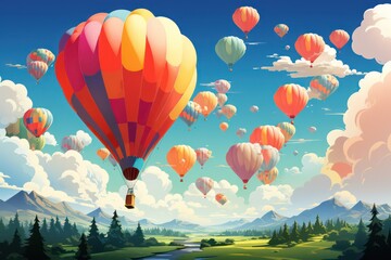 hot air balloons