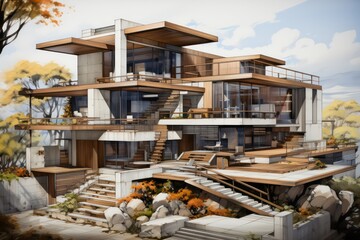 house in a warehouse