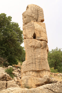 The Mithras Relief at Site II at the ancient site of Arsameia on the Nymphaios, close to Adiyaman, Turkey