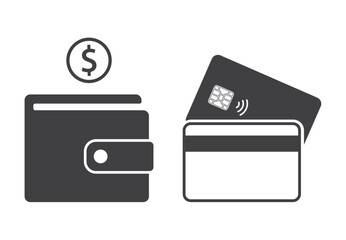 card credit and wallet icon - 791568845