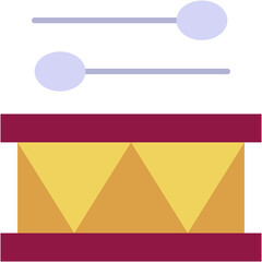 drum, beat, music instrument, drum sticks, orchestra Icon