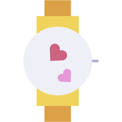 SmartWatch, time, heart, love, romance Icon