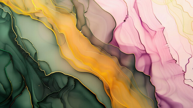 Colorful neurographic forms and shapes. The dabbing technique near the edges gives a soft focus effect due to the altered surface roughness of the paper.