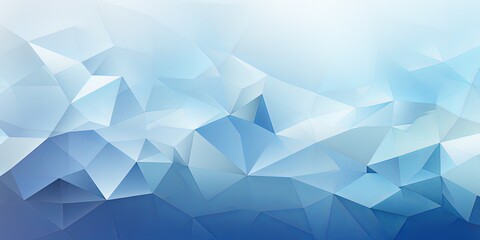 Sky Blue abstract background with low poly design, vector illustration in the style of sky blue color palette with copy space for photo text or product - obrazy, fototapety, plakaty