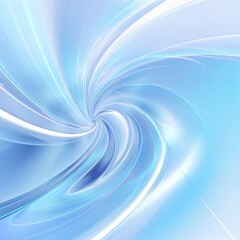 Sky Blue abstract background with spiral. Background of futuristic swirls in the style of holographic. Shiny, glossy 3D rendering. Hologram 