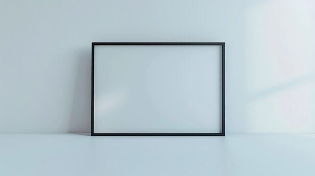 TV Mockup Thin Black Frame