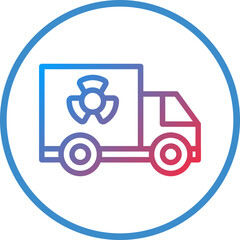 Nuclaer Truck Icon Style