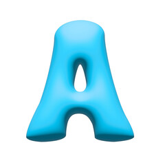 Fototapeta premium Lettre A en 3D avec relief 