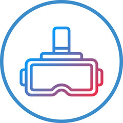 Obraz premium Virtual Reality Icon Style
