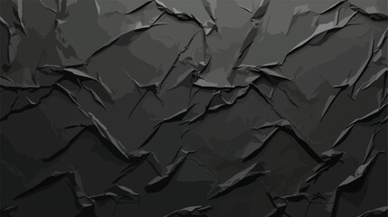 Full black wrinkled rectangular sheet with latex te - obrazy, fototapety, plakaty