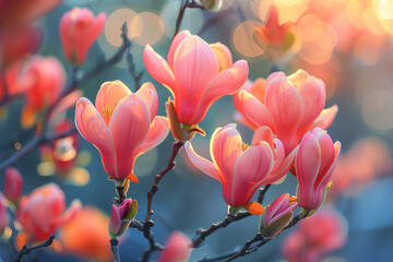 Capture the Beauty of Colorful Flowers and Blossoms in April's Sunshine