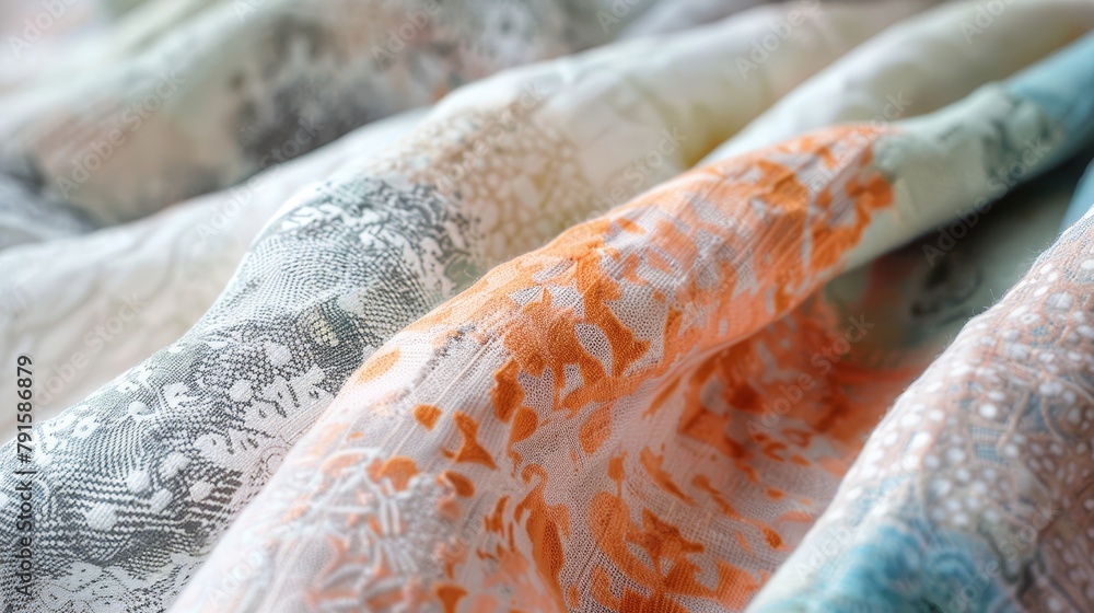 Poster soft abstract patterns in a soothing harmonious color scheme ai generated illustration