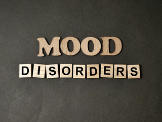 Mood disorders, mental health concept