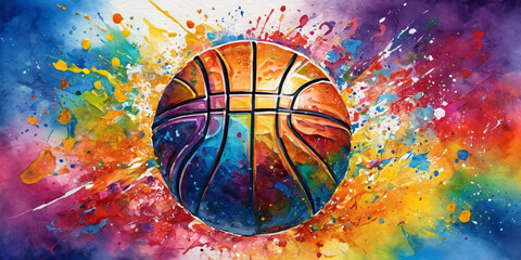 basketball. ball on abstract background - obrazy, fototapety, plakaty