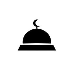 silhouette of the mosque dome
