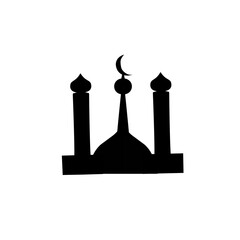 silhouette of the mosque dome