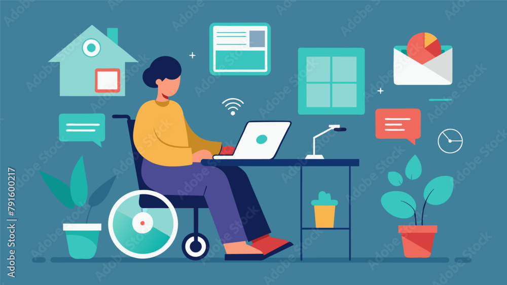 Poster our training program focuses on assisting individuals with limited mobility in using technology to n