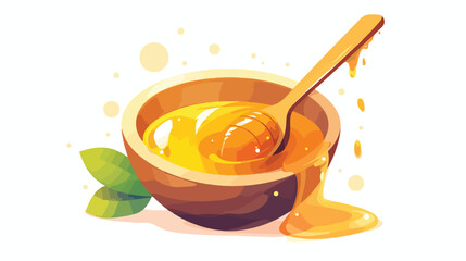 Honey dipper icon. Trendy honey dipper logo concept - obrazy, fototapety, plakaty