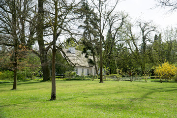 Manor house and park in Zelazowa Wola, Poland - birthplace of Frederic Chopin - obrazy, fototapety, plakaty
